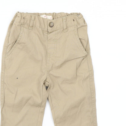 Close-up detail of Fox boys’ beige bloomer trousers, size 2, years