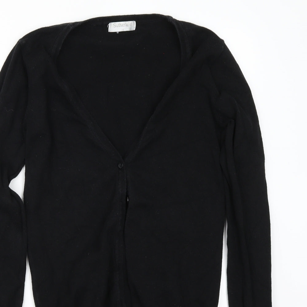 Sutherland Womens Black   Cardigan Jumper Size S