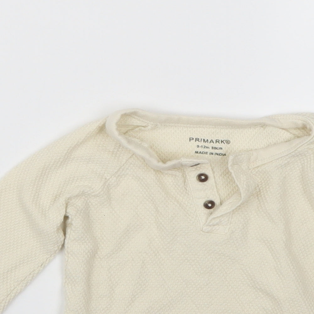 Primark Baby Beige   Basic T-Shirt Size 9-12 Months