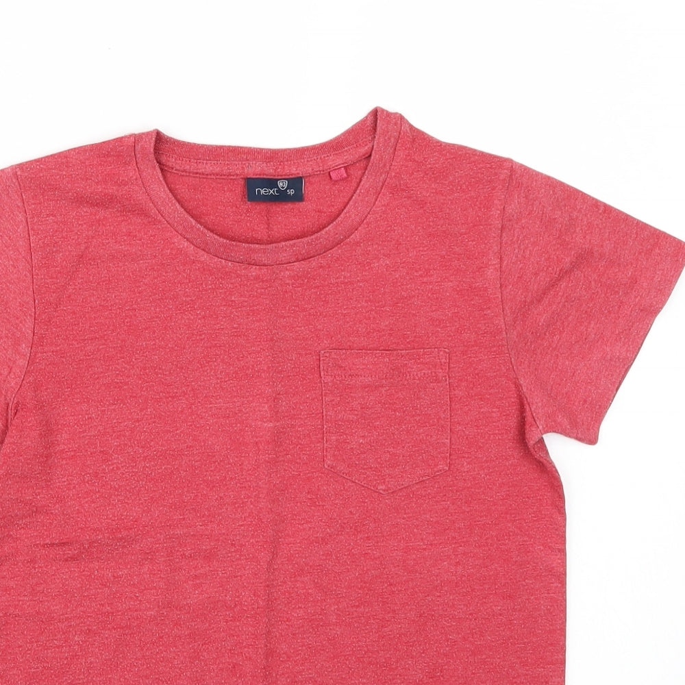 NEXT Boys Red   Basic T-Shirt Size 7 Years