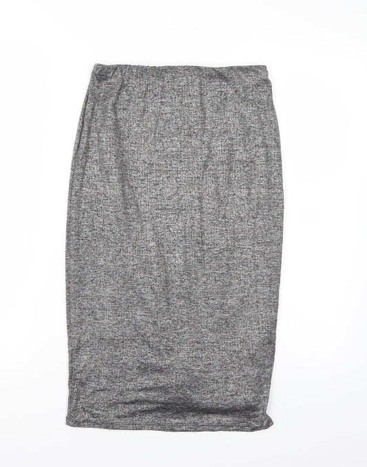 Riverisland Womens Grey   A-Line Skirt Size 8