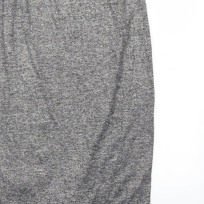 Brand and care label for River Island women’s grey a-line skirt, size UK 8
