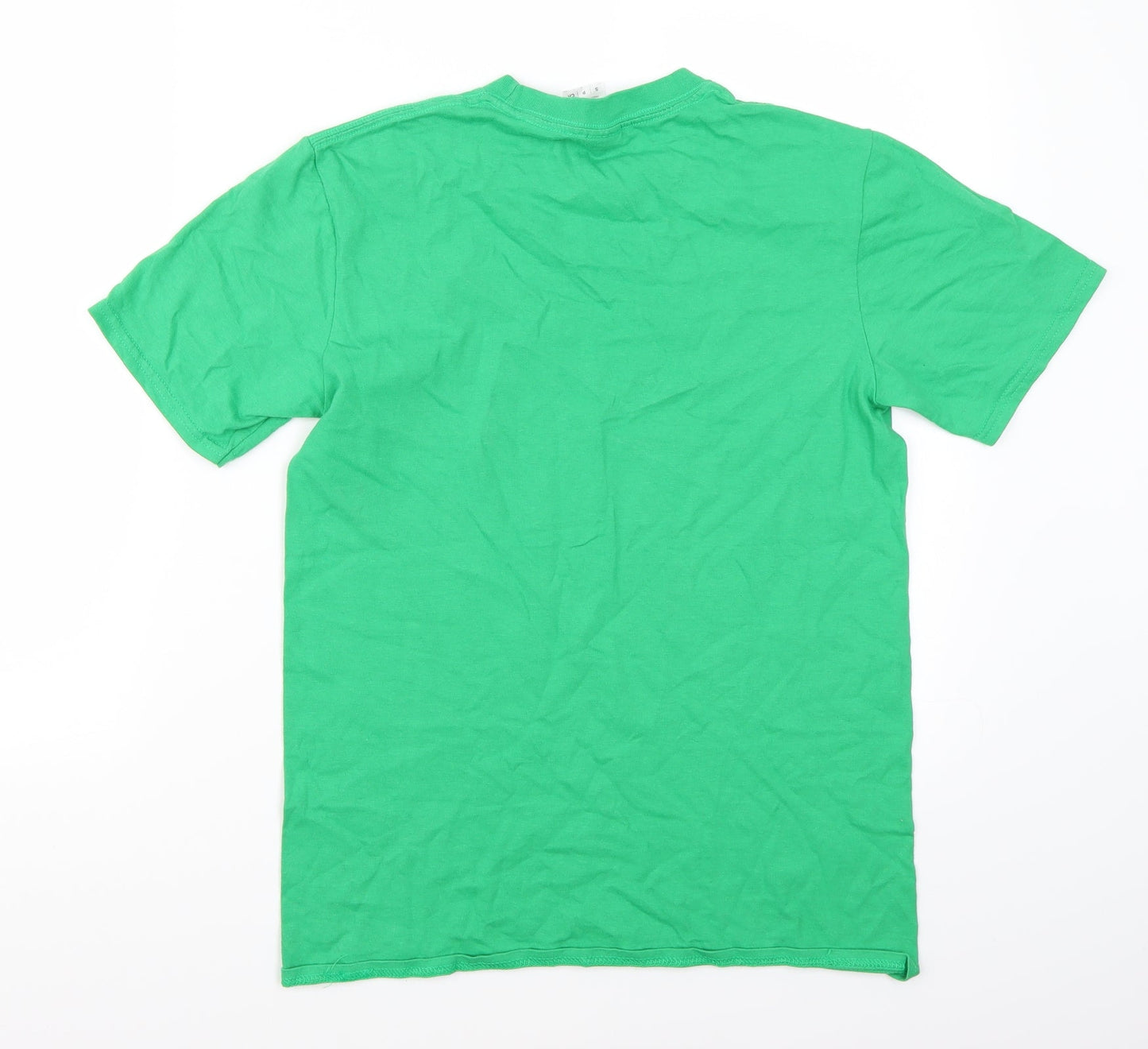 Gildan Boys Green  Rayon Basic T-Shirt Size S
