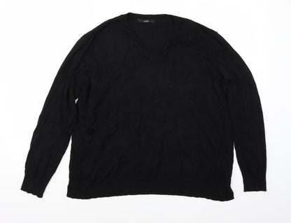 Front view of George men’s black jumper, size XL