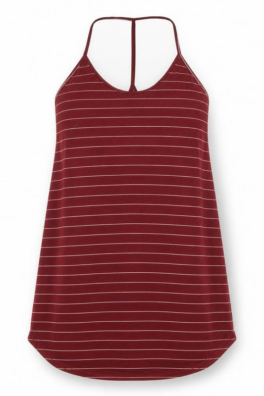 SHEIN Womens Red Striped  Tank Dress  Size L