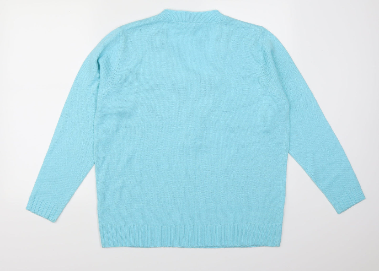 Essential Collection Womens Blue   Pullover Jumper Size 16