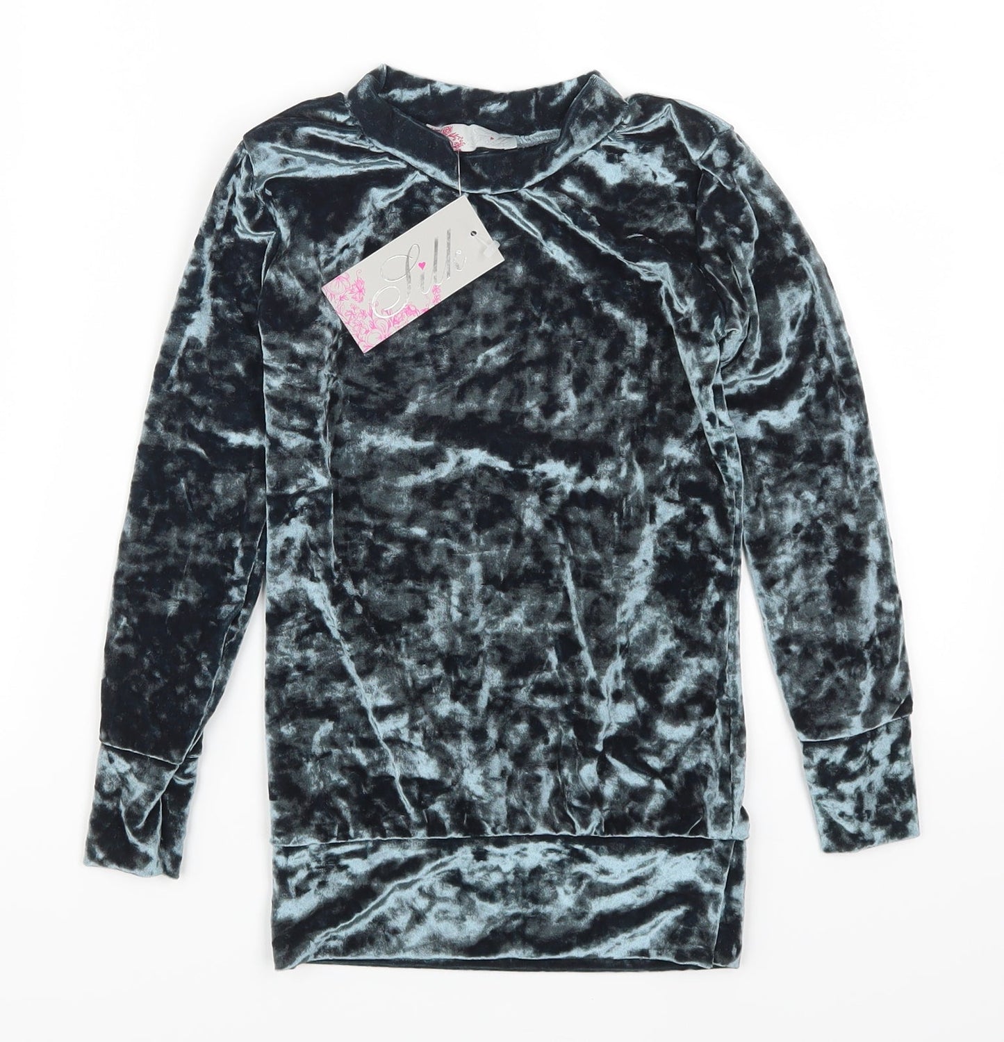 Silk Girls Blue   Pullover Sweatshirt Size 5-6 Years