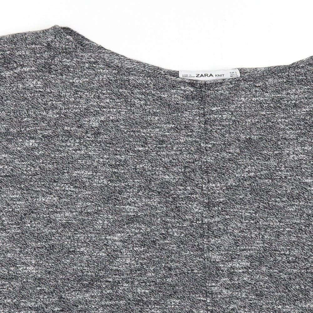 Zara Womens Grey   Basic Polo Size S