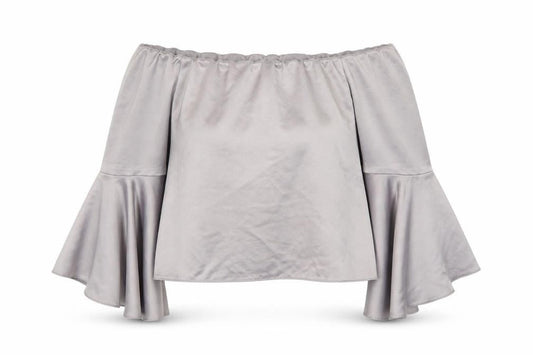 Miss Selfridge Womens Grey   Basic Blouse Size 12