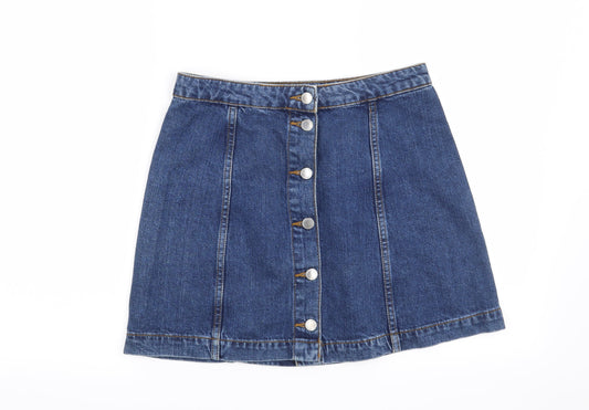 Topshop Womens Blue   Maxi Skirt Size 28 in