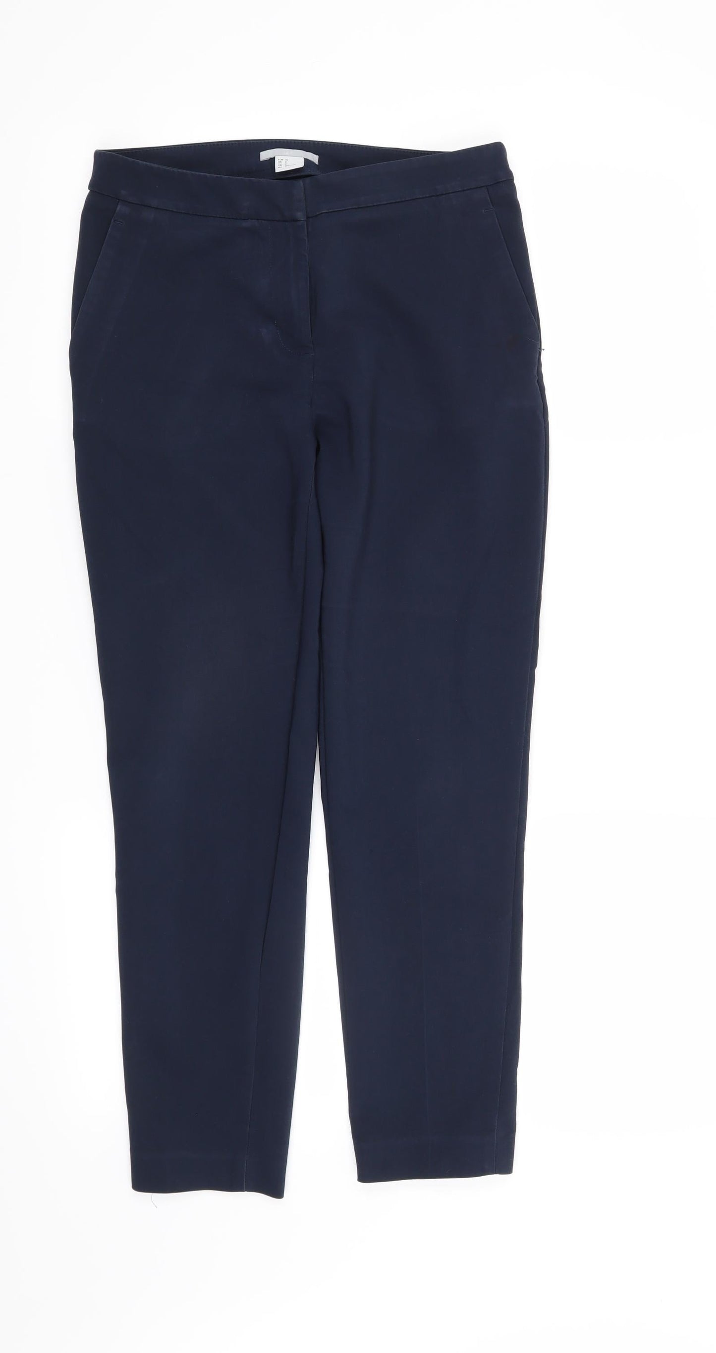 H&M Womens Blue   Trousers  Size 4 L26 in