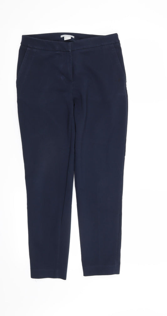 H&M Womens Blue   Trousers  Size 4 L26 in