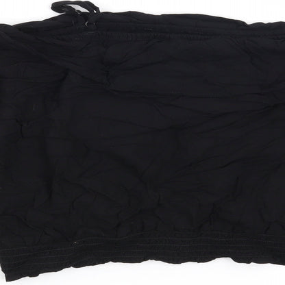 Brand and care label for H&M girls’ black basic blouse, size 11, years