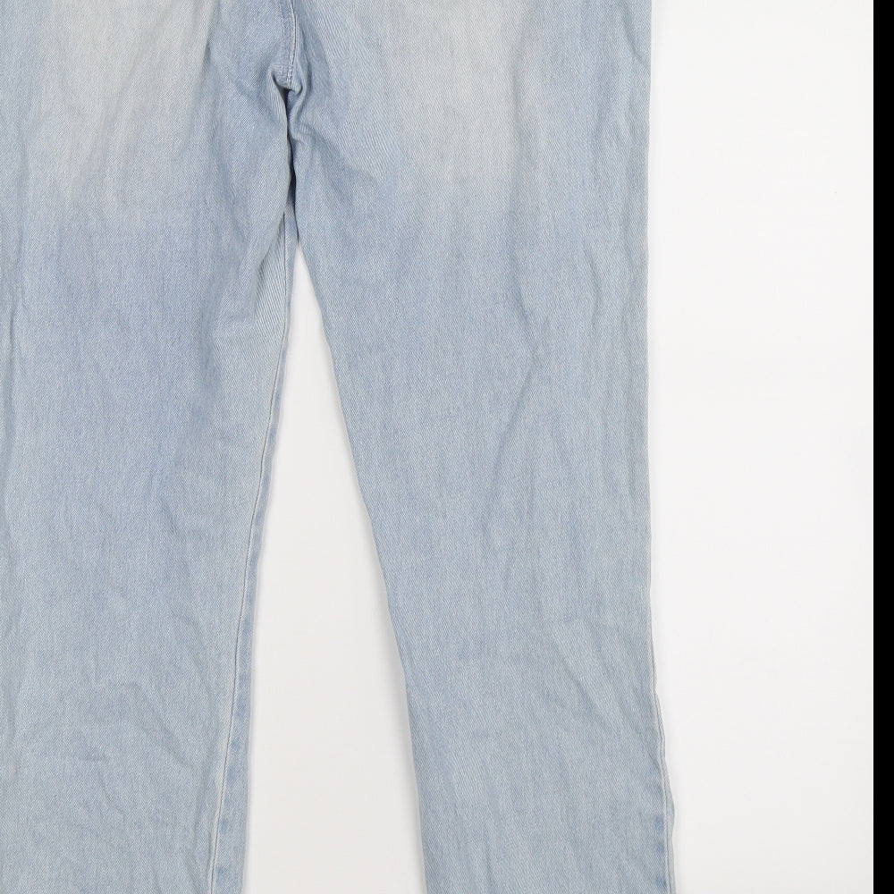 forever denim Womens Blue  Denim Straight Jeans Size 14 L27.5 in