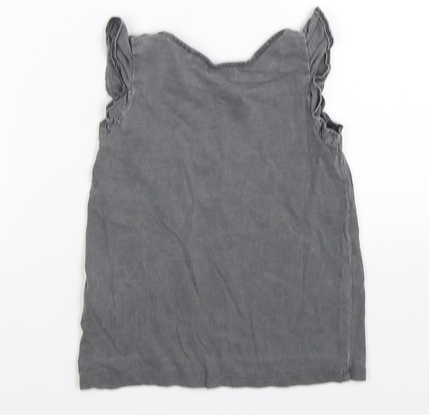 NEXT Girls Grey   Basic Tank Size 3-4 Years  - blah blah