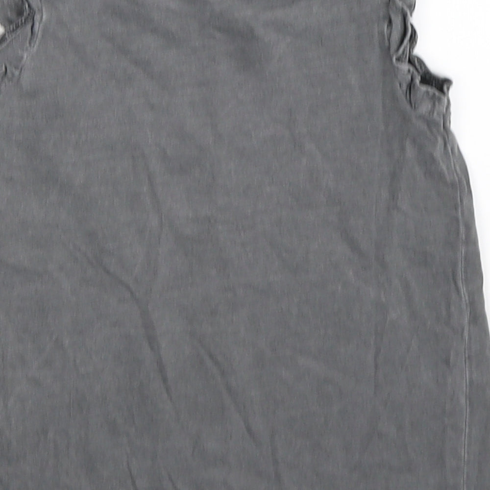 NEXT Girls Grey   Basic Tank Size 3-4 Years  - blah blah