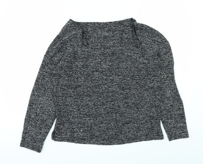 Back view of George women’s black jumper, size UK 12