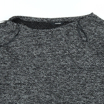 Close-up detail of George women’s black jumper, size UK 12