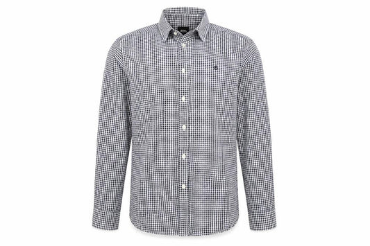 Burton Mens Black Check   Button-Up Size L
