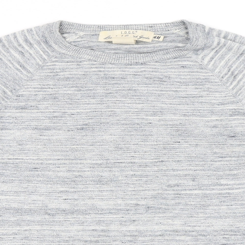 H&M Mens Blue   Pullover Jumper Size S