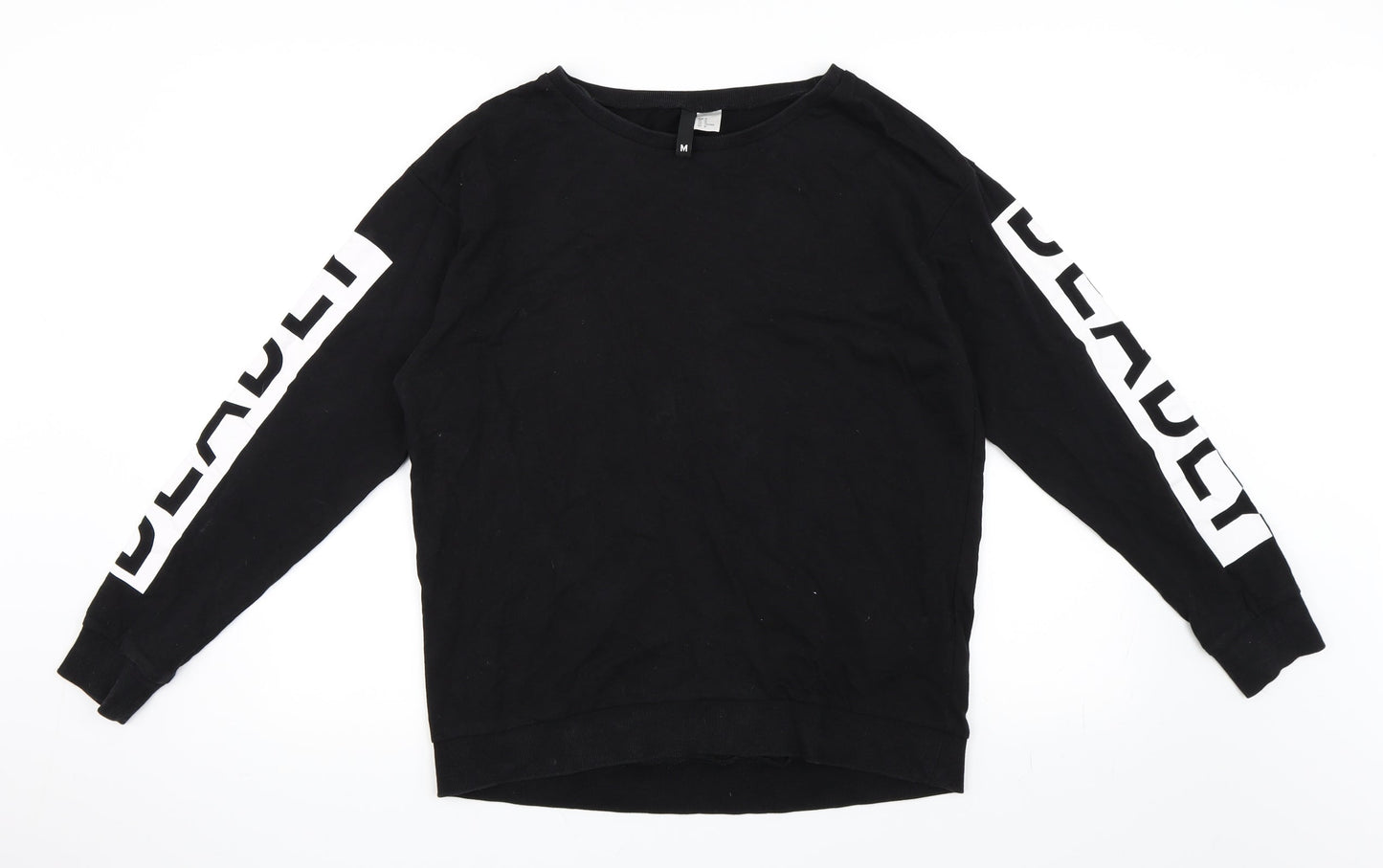 H&M Mens Black   Pullover Sweatshirt Size M