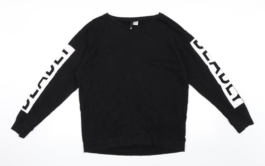 H&M Mens Black   Pullover Sweatshirt Size M