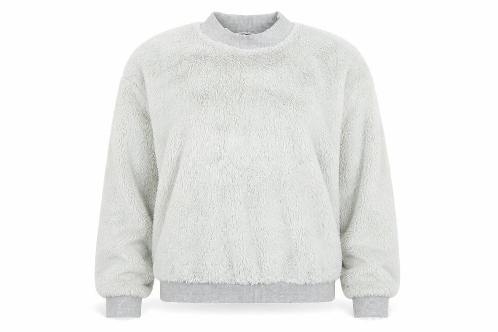 Zara Womens Blue   Pullover Sweatshirt Size M  - Fluffy