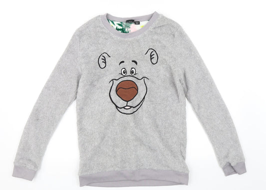 Primark Womens Grey   Pullover Sweatshirt Size 6  - The Jungle Book