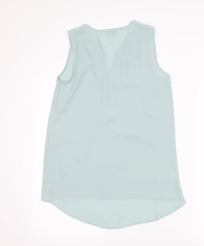 Back view of Next women’s green basic blouse, size UK 6