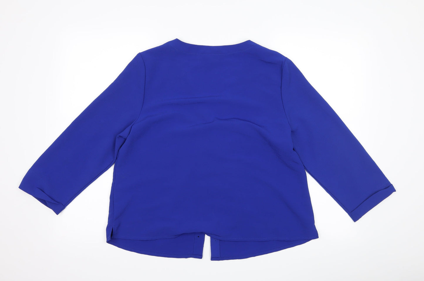 New Look Womens Blue   Basic Button-Up Size 14