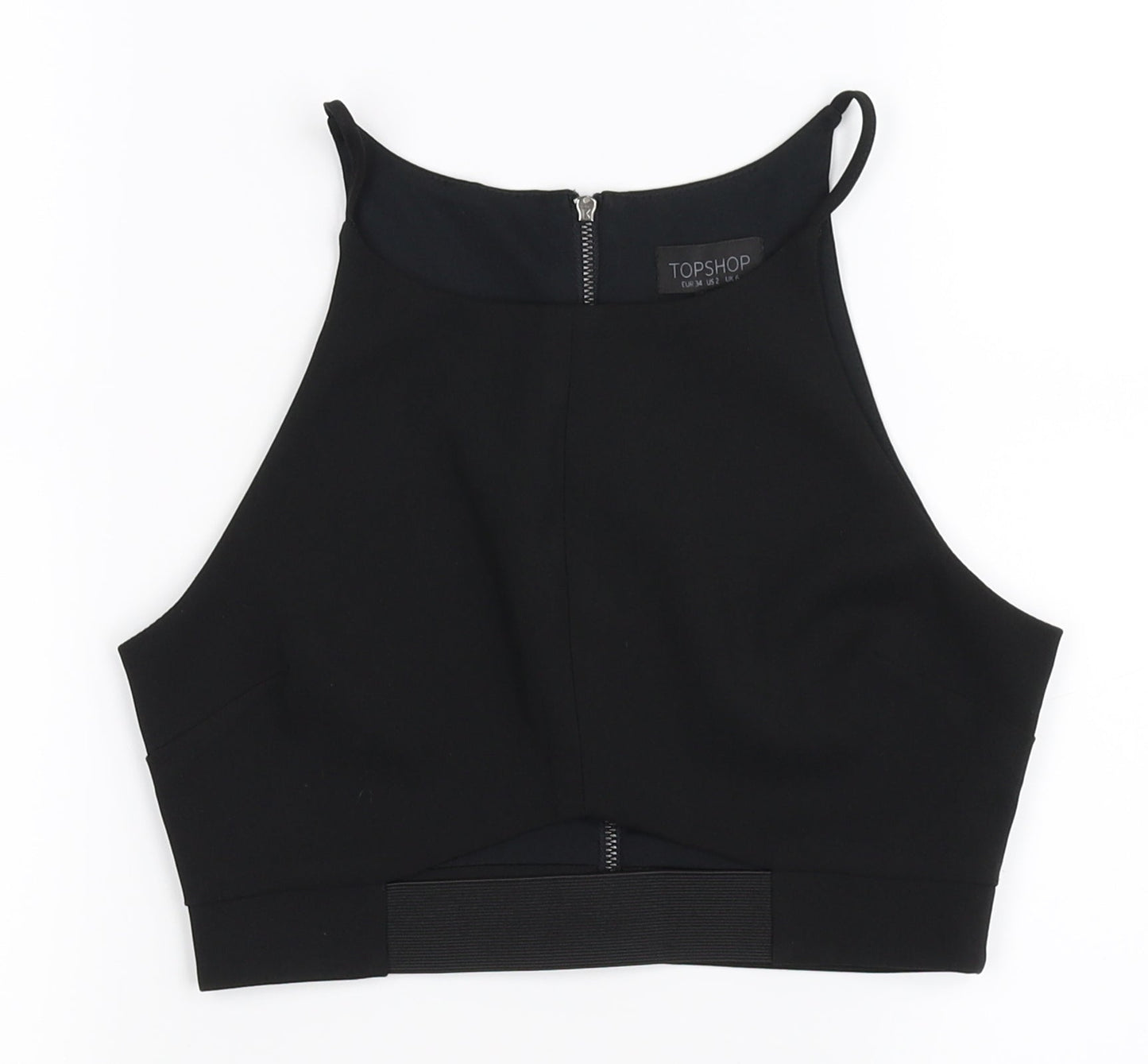Topshop Womens Black   Basic Tank Size 6