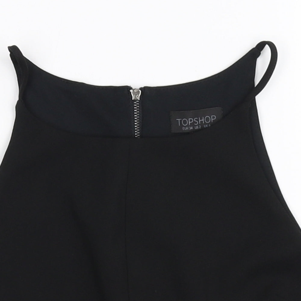 Topshop Womens Black   Basic Tank Size 6