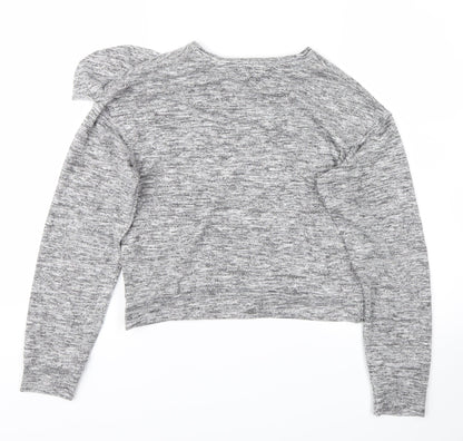 Back view of Candy Couture girls’ grey jumper, size 13, years