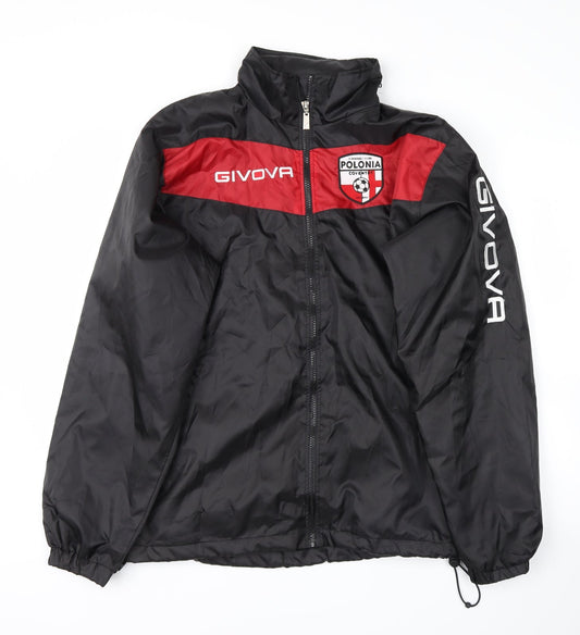 Givova Mens Black   Anorak Jacket Size M