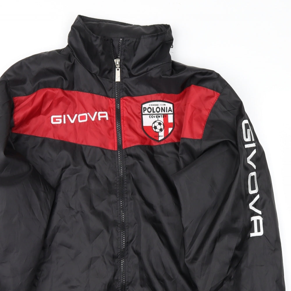 Givova Mens Black   Anorak Jacket Size M