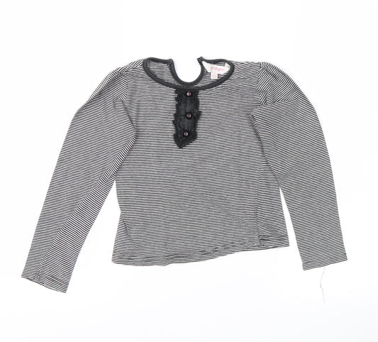 girl2girl Girls Black Striped  Basic Casual Size 4-5 Years