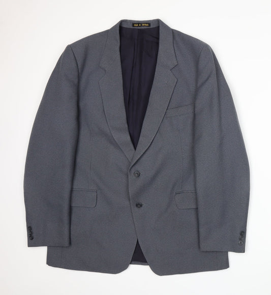 Dunn & Co Mens Grey   Jacket Suit Jacket Size XL