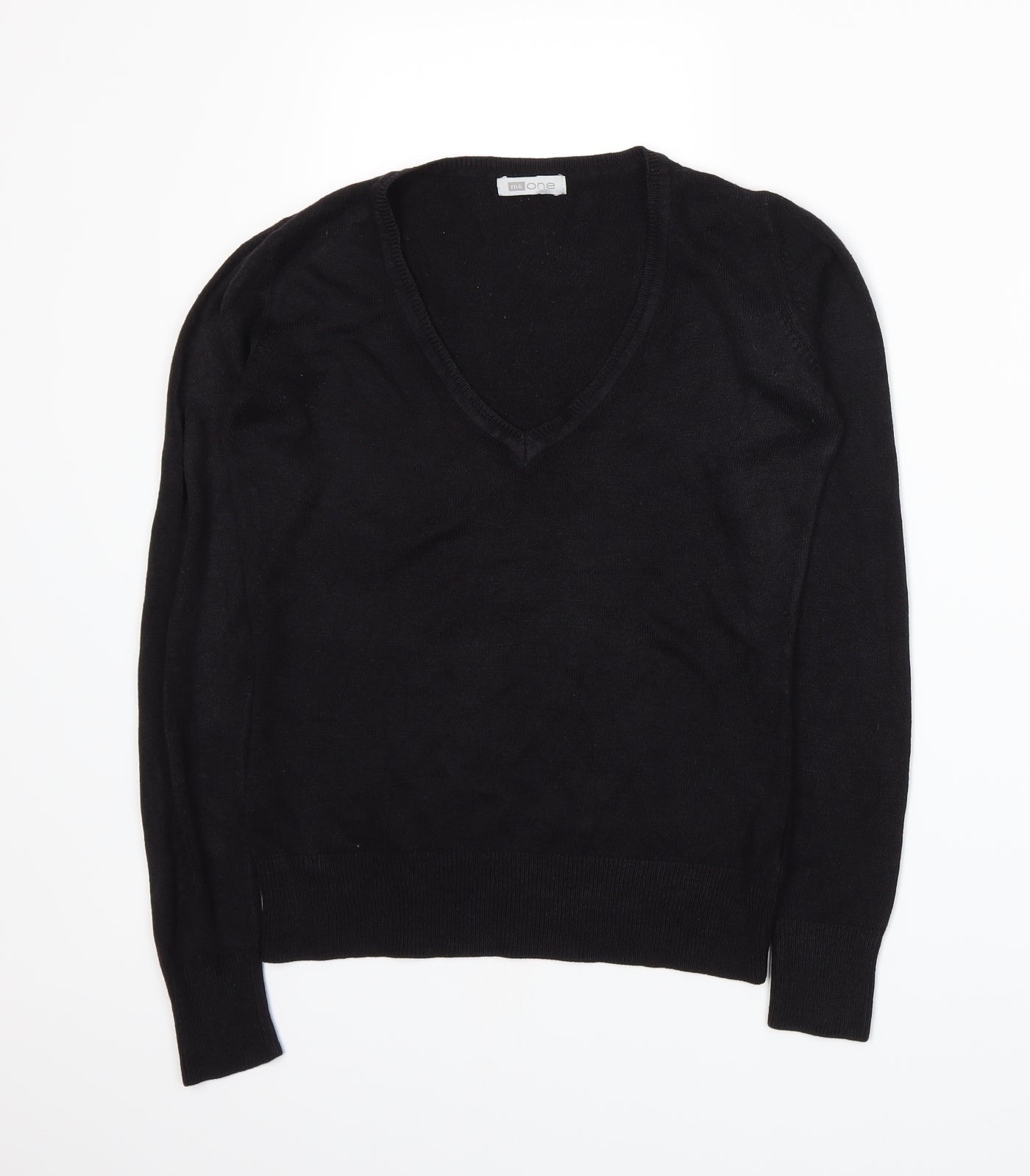 MK One Womens Black  Knit Pullover Jumper Size S