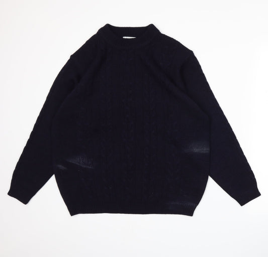 Classics Womens Blue  Knit Pullover Jumper Size 16