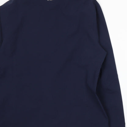 Brand and care label for FJ women’s blue jacket, size UK 12