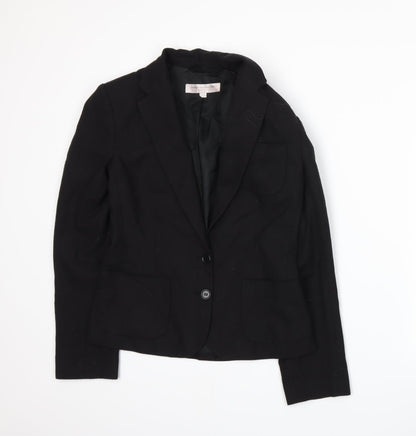 Additional front view of French Connection women’s black jacket suit jacket, size UK 6