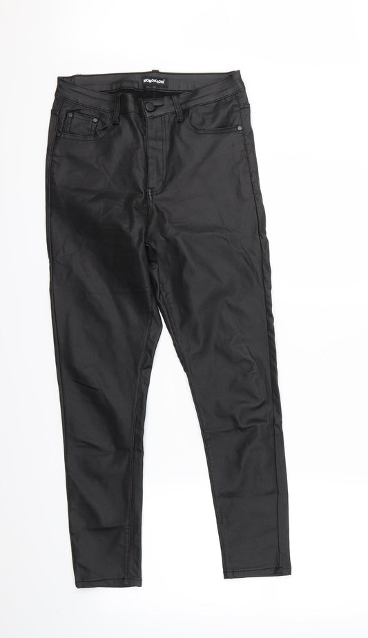 Momokrom Womens Black   Jegging Trousers Size 12 L25 in