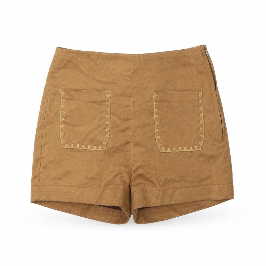 H&M Womens Beige   Cut-Off Shorts Size 6