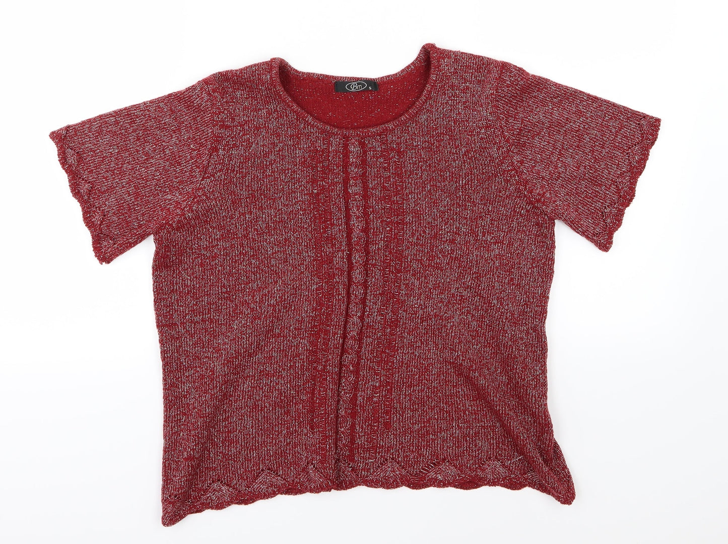 Bonmarché Womens Red  Knit Pullover Jumper Size S