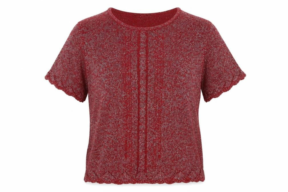 Bonmarché Womens Red Knit Pullover Jumper Size S