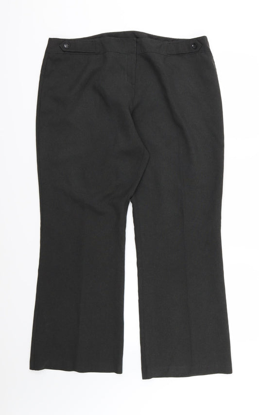Dorothy Perkins Womens Green  Rayon Trousers  Size 18 L29 in