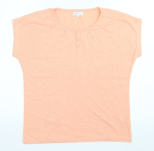 Paramour Womens Orange   Basic T-Shirt Size M