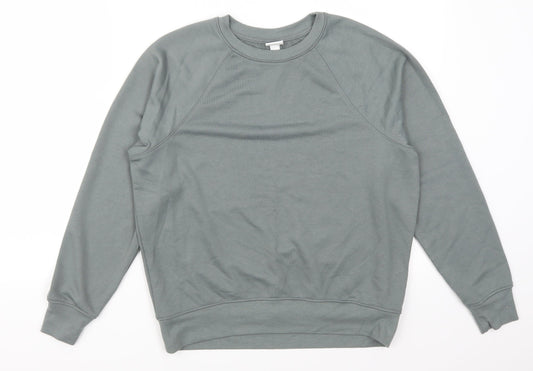 H&M Womens Green   Pullover Sweatshirt Size XS