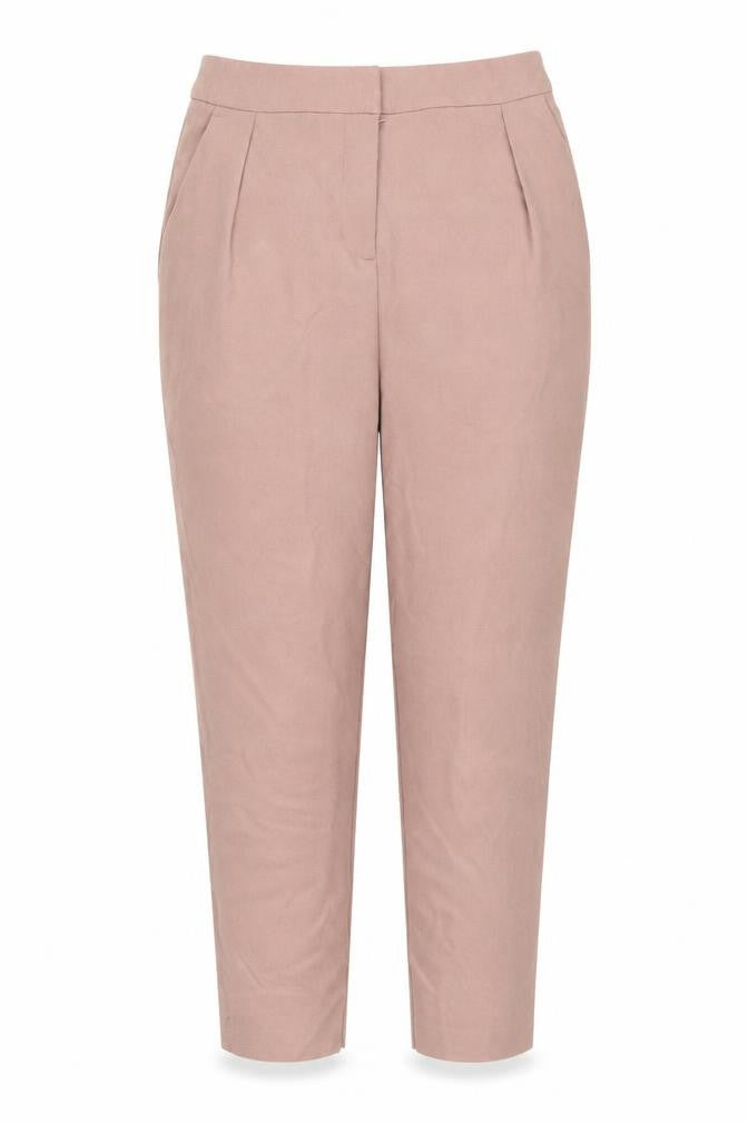 Topshop Womens Pink   Cropped Trousers Size 8 L24 in
