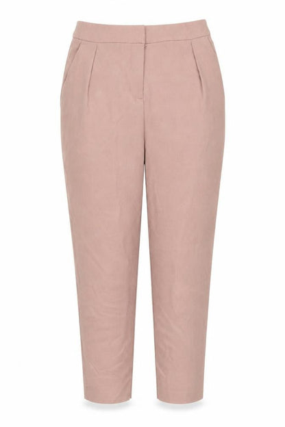 Topshop Womens Pink   Cropped Trousers Size 8 L24 in